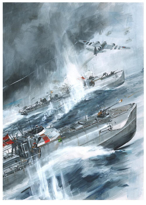  [瞬间]战争题材绘画欣赏：成功展现生死瞬间 营造惊心动魄的紧张气氛