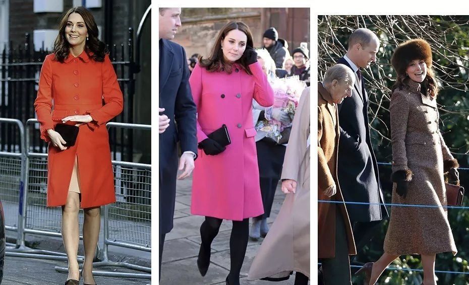 凯特王妃马上就要生，从小腹平坦到大腹便便，王妃的穿衣太经典