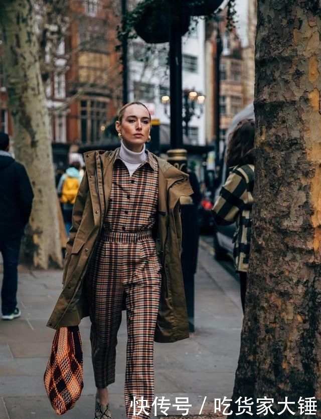  #格纹西装#秋冬必穿的格纹，时髦炸了