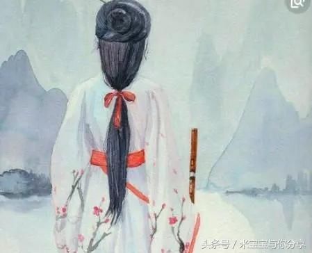 心理测试:哪一个背对你的古代女子在落泪,测你