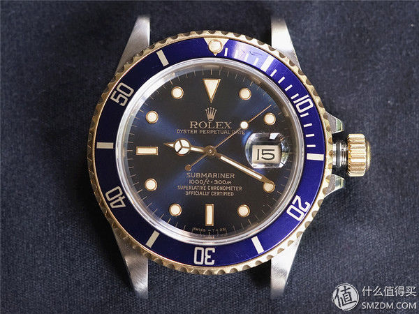劳力士Skr--间金蓝水鬼机械表
