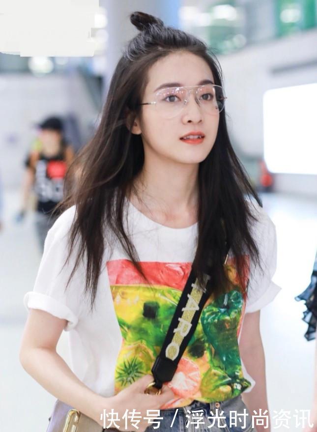 张雪迎减肥有术,白T上铺满“野餐”,半扎丸子头让杨幂很尴尬!