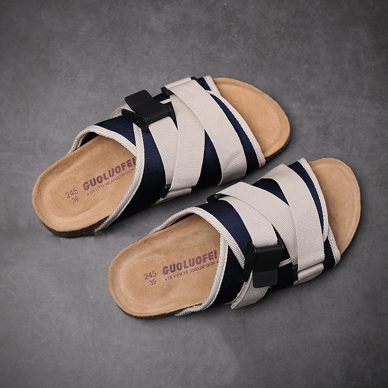 今年流行的男拖鞋，忍不住给爸爸买了2双，耐穿不贵