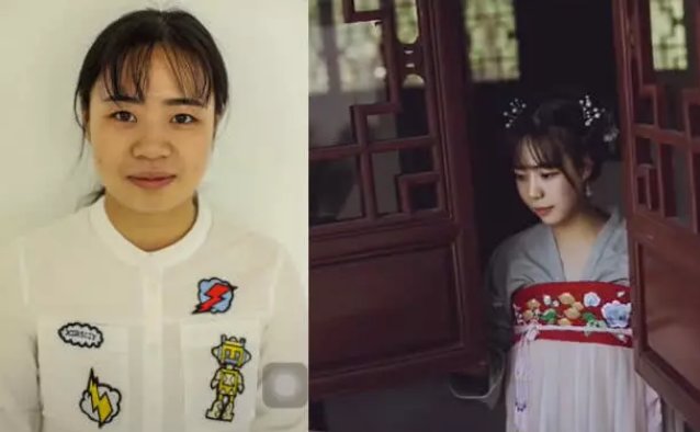 路人改造:女人化妆前后对比，不化妆都不知道自己可以这么美