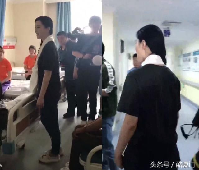 网曝范冰冰被抓关在看守所，本尊现身医院探望患病儿童力破谣言