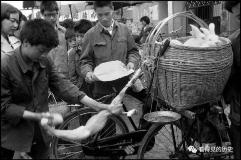 老照片：1984年成都农贸市场