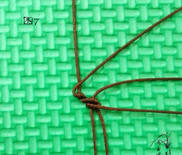  「首饰」绳结首饰之桃心吊坠编织教程