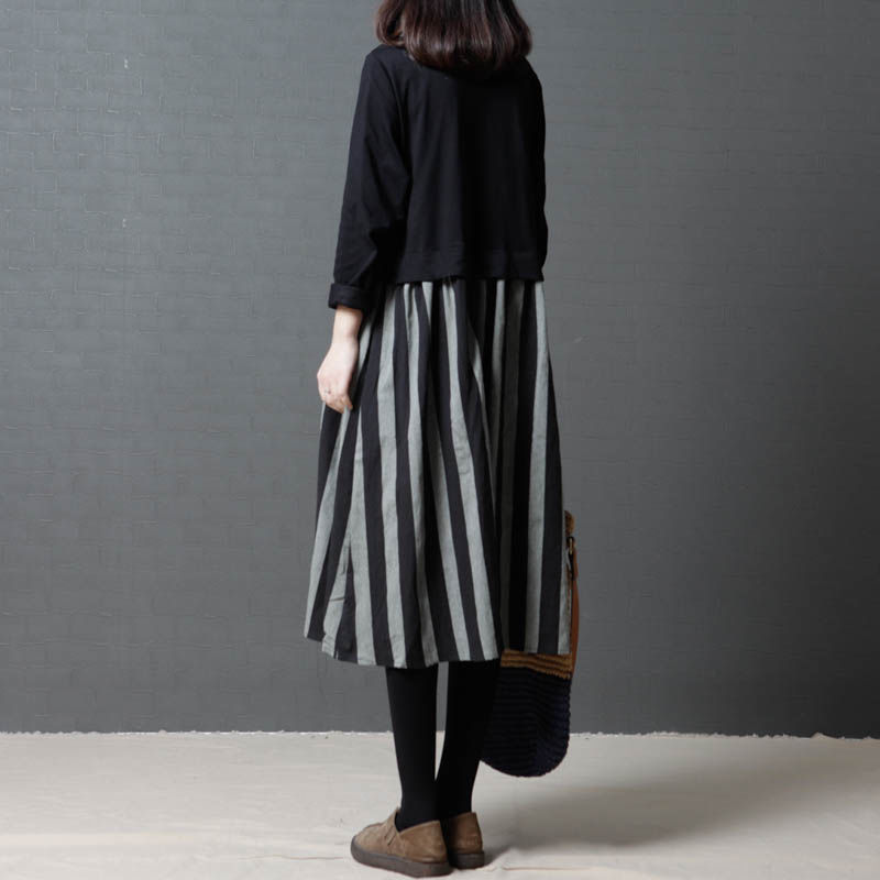 腰粗腿粗屁股大的女人，秋天就适合穿针织连衣裙，遮肉还优雅大方