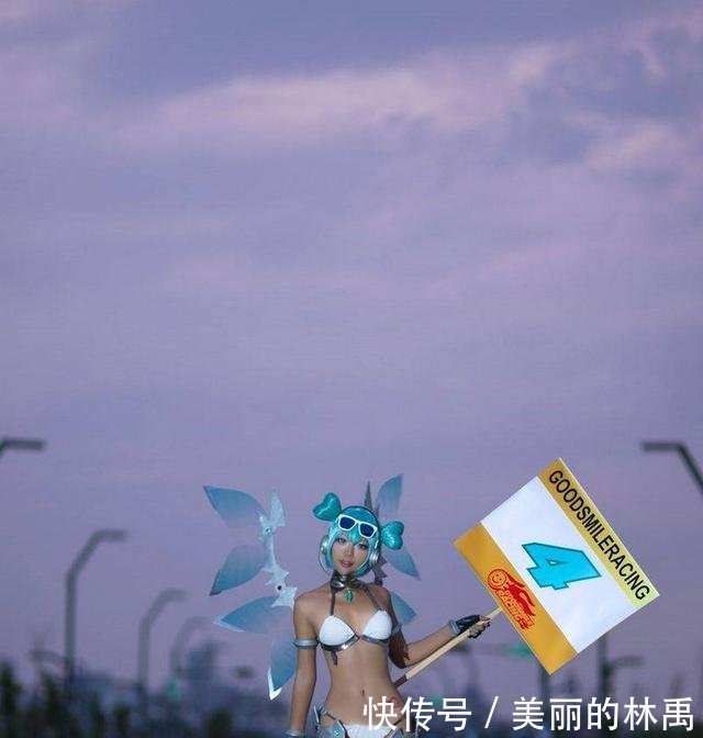 性感比基尼女郎Cosplay初音未来无圣光