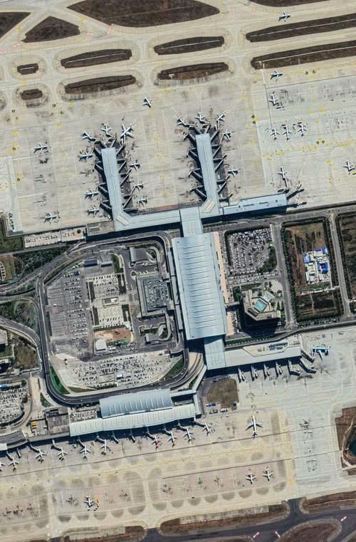  『西安』航拍西安咸阳国际机场，我国八大区域枢纽机场之一