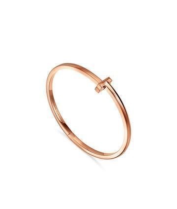  [个性]亮珠宝 Tiffany斜面立体T字戒有个性