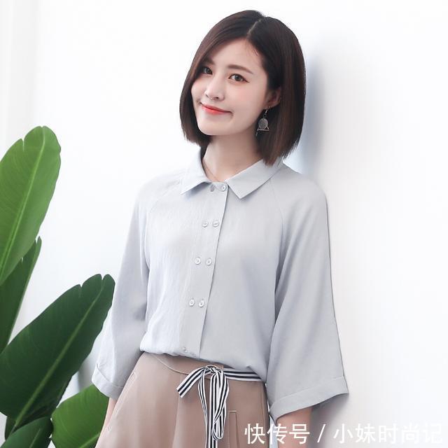  女装韩版@OL必备的气质衬衫，气质女人的最佳选择，简直美爆