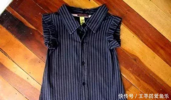  【太会】这妈妈太会省了，去年的旧衬衫改成了孩子的连衣裙，DIY旧物改造