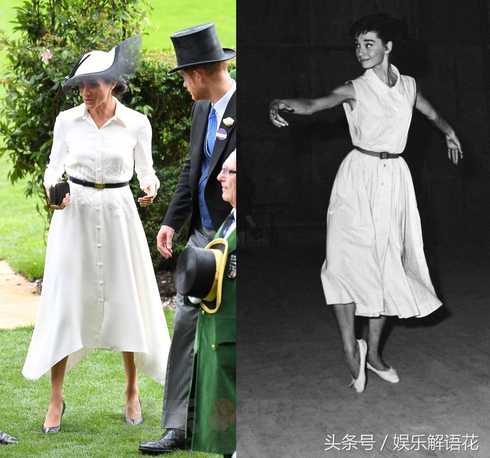 10张图揭示梅根模仿奥黛丽赫本的时尚风格 网友:梅根，加油!