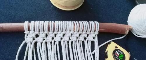  『手工』棉绳编挂篮，是挂在墙上的挂饰，也是墙面收纳，编绳手工附教程