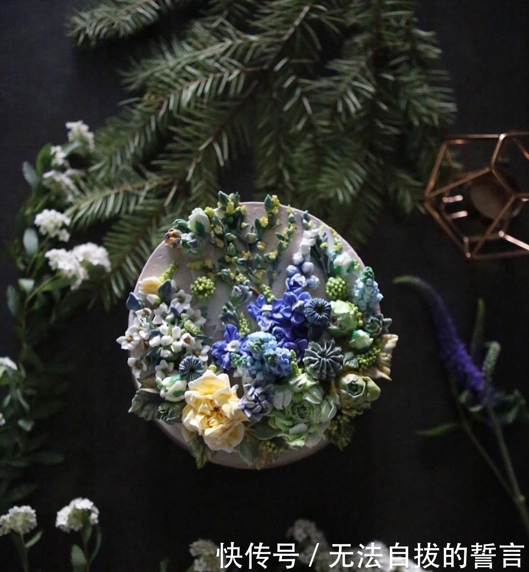 『制作』她做的鲜花蛋糕太撩人,看完后全世界都惊艳了!