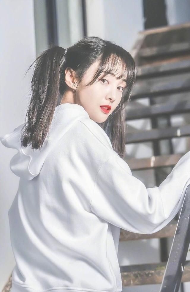 『少女』杨幂迪丽热巴郑爽angelababy的双马尾造型，谁赢了