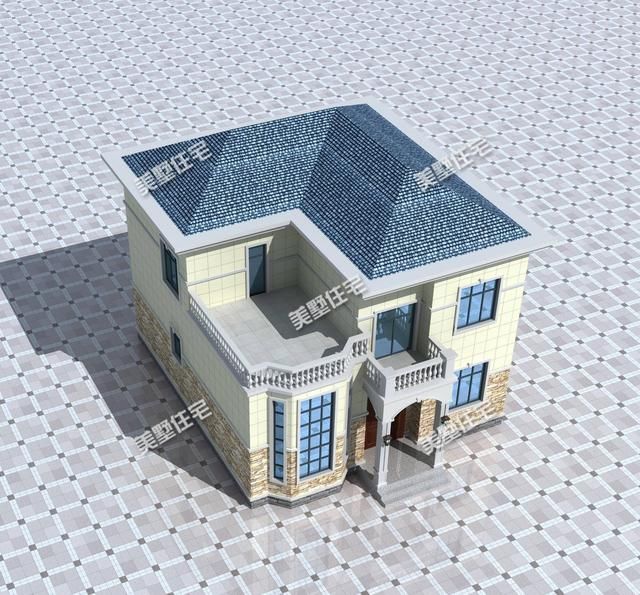 8套二层农村别墅，造价仅25万，款款亮眼