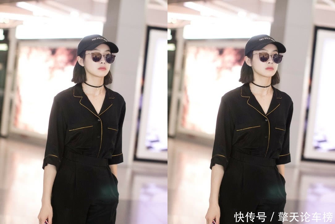 宋茜穿“睡衣”逛机场太皮了！网友：侧面看比周冬雨还平！