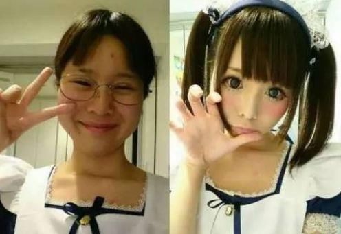 各国网红化妆前VS化妆后,日本大妈变萝莉,看韩国的感觉被骗了!