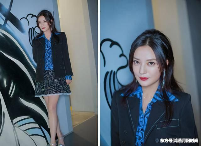 赵薇亮相，模样真的好精致，过了四十岁这么会打扮的女生不多！