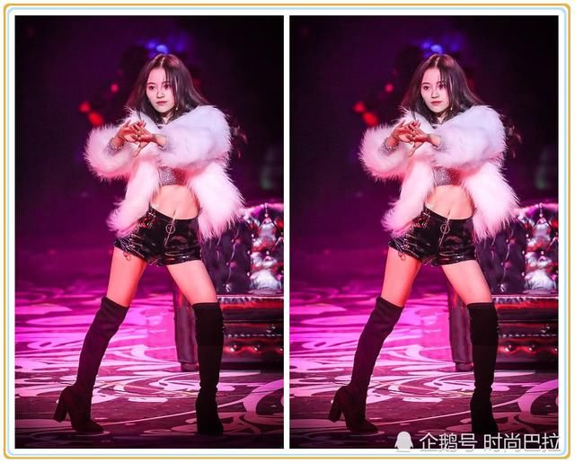 鞠婧祎太会玩!穿着黑色皮短裤,露出大长腿,果然是性感女神!