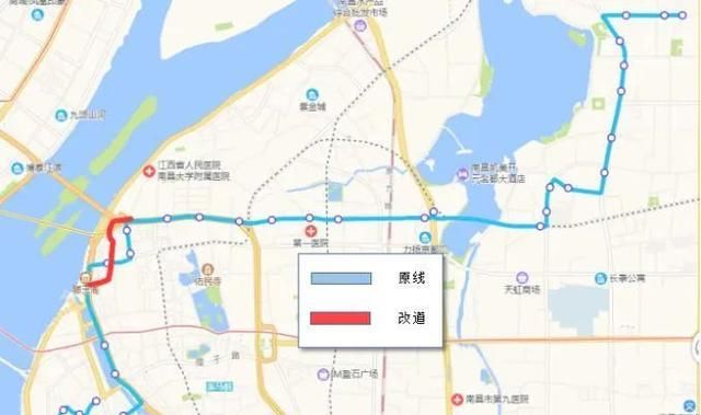  #叠山路胜利路口#最新消息：5月3日起 南昌多条公交线路调整