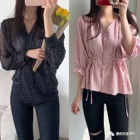  #身边#春天穿一件雪纺衫，无与伦比的温柔好看，不经意间打动身边人