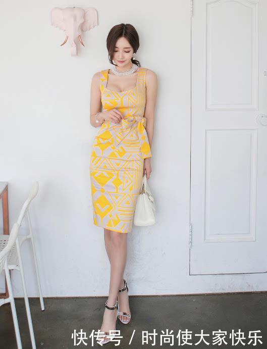 时尚紧身裙，展示丰腴身材，潮流有魅力！