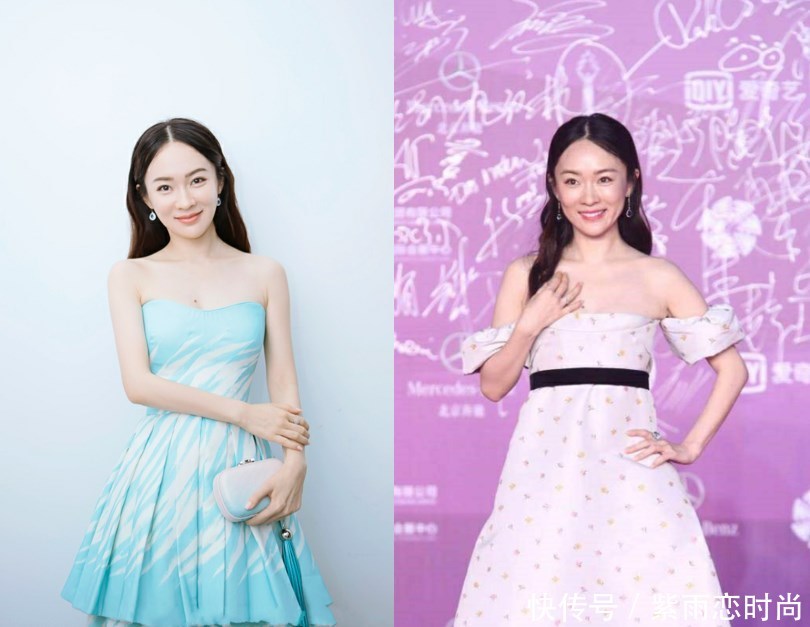 霍思燕穿斜肩裙现身,看起来80斤都不到,网友:再胖点都穿不了!