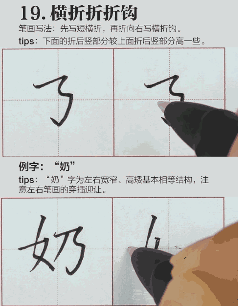  『笔画』32种硬笔楷书基本笔画，手把手教你学（动图）
