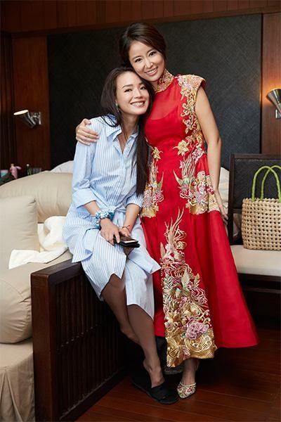 舒淇粉裙再现性感“酥胸”，但却被裙子勒出副乳，好尴尬!