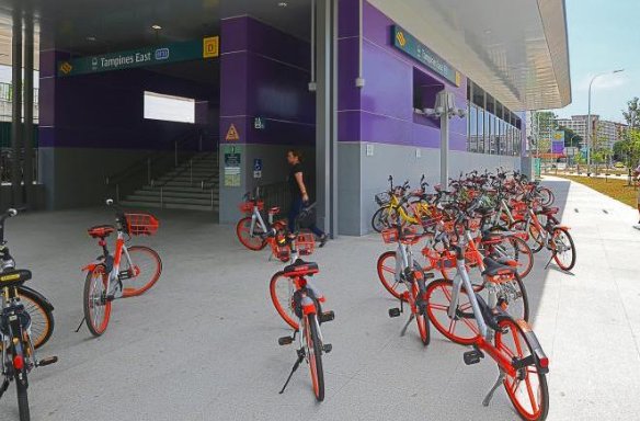 新加坡共享单车新规则 一年超三次乱停将被禁