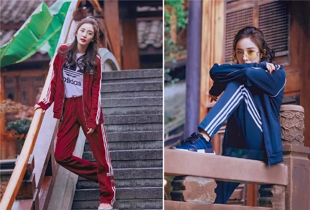 杨幂终于不再硬凹，两件针织衫穿出清新温婉风，机场照美出新高度