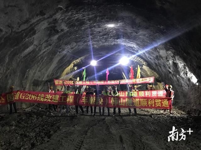 顺利实现贯通！国道206线丰顺段升级改造取得阶段性胜利