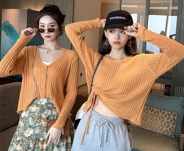  『好看』兼具温柔和干练气场的短款针织开衫：慵懒、舒服、好看“爆”了！