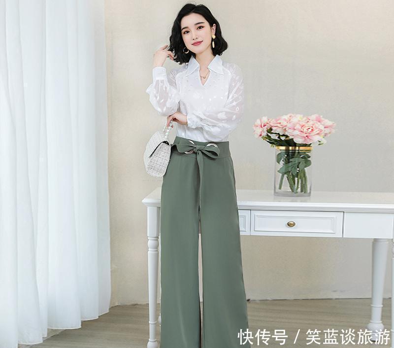 『女人』腿粗的女人,快试试这套“阔腿裤套装”,洋气美嫩特显瘦,还减龄