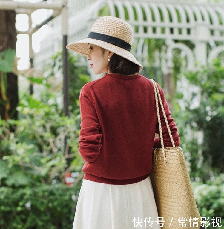 半身裙@针织开衫+半身裙=显瘦又时髦,回头率满分!
