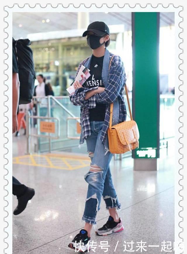 同样是90斤的关晓彤和沈月同穿牛仔裤，差别简直天壤之别！