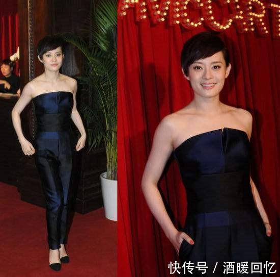 孙俪和蒋勤勤同是短发女神, 两人同框往那一站, 气质差距一目了然