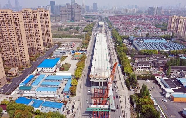  『全线』上海济阳路快速化改建工程全速推进，年底可实现全线结构贯通