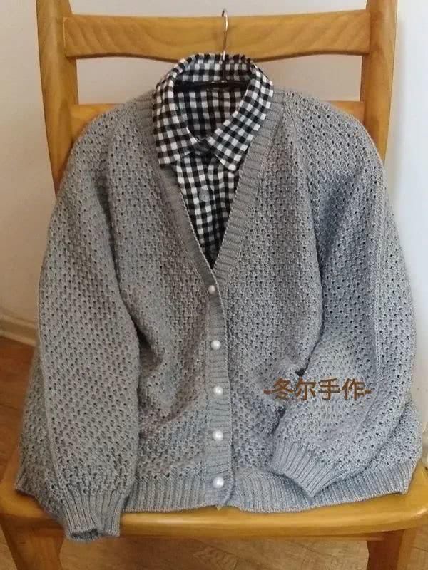  「春款」精致有质感：女式棒针春款真丝羊毛开衫（有编织图解）