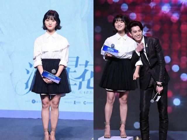 路人镜头下，林依晨胖回娃娃脸重回18岁，却被沈月式身材抢镜！