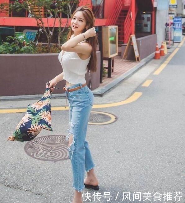 舒适■时髦个性的牛仔裤美女,优雅迷人有气质!