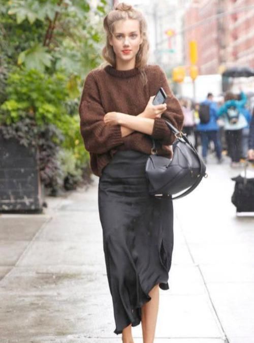  【精致】半身裙眼花缭乱？缎面裙高光泽质感引领时尚，穿出精致高贵美