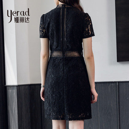 领券10元后309元-娅丽达女装蕾丝连衣裙夏20