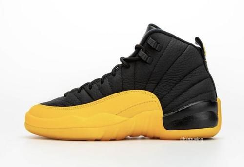  「Air」黑黄组合绝了！Air Jordan 12 全新配色实物美照释出！