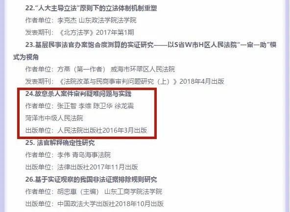  [成果]菏泽中院一项成果获得省法学优秀成果奖