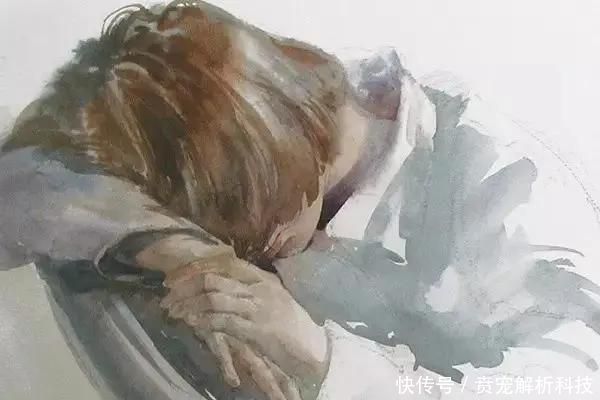 『画家』法国画家的灰调水彩画,太有质感啦