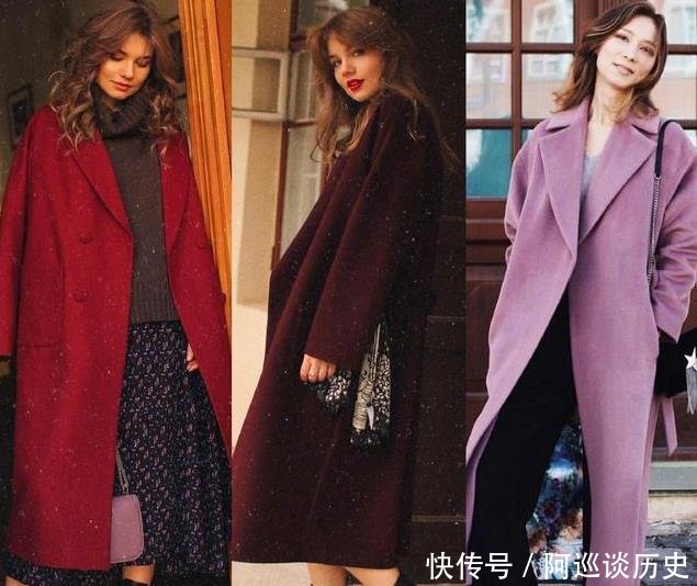 『复古』街头潮女们冬装又搭配出一道风景线,各款大衣阔腿裤这样搭配美美的